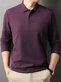 Men's Casual Cotton Long Sleeve Lapel Shirts