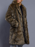 Trendy Faux Mink Fur Thickened Warm Coat for Men