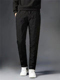 Unisex Casual Wear Winter Warm Fleece Lined Straight/Jogger Pants