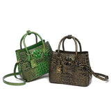 Ladies Trendy Retro High-grade Crocodile Print Handbags