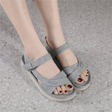 Female Elegant Lightweight Plus Size Velcro Sandals