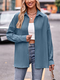 Comfortable Relaxed Lapel Button Breathable Blouses for Women