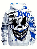 Cool Joker Printed Loose Fit Hoodie for Men