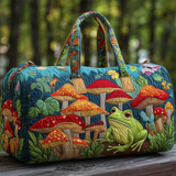 Frogs and Mushrooms Pattern Weekender Duffle Bag