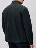 Korean Style Men's Long Sleeve Waist Length Stand Collar Jacket