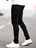 Men's Stretchy Slim Fit Washed Skinny Jeans