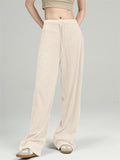 Women's Simple Comfy Drawstring Loose Fit High Waist Pants