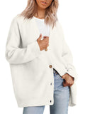 Female Versatile Trendy V-neck Solid Color Knitted Sweater