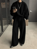 Men's Cool Loose Fit Sweatshirt and Sweatpants Set
