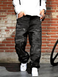 Men's Casual Y2k Style Distressed Ripped Loose Fit Denim Jeans