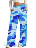 Women's Casual Loose Camouflage Print Drawstring Pants