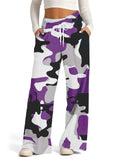 Women's Casual Loose Camouflage Print Drawstring Pants