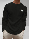 Men's Autumn Cable-Knit Slim Fit Long Sleeve Pullover Sweatshirts