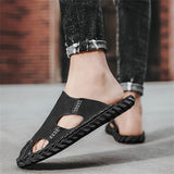 Male's Casual Soft Breathable Closed Toe Slip-Ons Beach Sandals