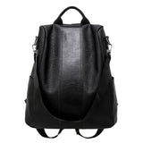 Casual Large Capacity Anti Theft PU Backpack for Women