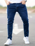 Men's Leisure Slim Fit Stretchy Washed Skinny Jeans