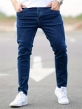 Men's Stretchy Slim Fit Washed Skinny Jeans