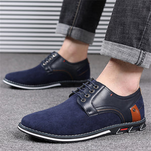 Leisure Round Toe Lace Up Anti Slip Cozy Male Shoes