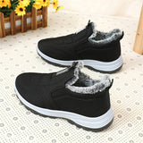 Men's Comfortable Warm Plush Liner Walking Sneakers