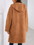 Women's Autumn Patchwork Pockets Hooded Quilted Coats