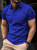 Men's Short Sleeve Lapel Polo Collar Shirts