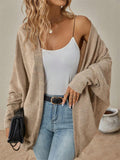 Women's Solid Color BatWing Sleeve Cardigan Sweater
