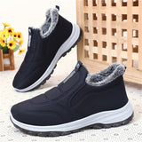 Men's Comfortable Warm Plush Liner Walking Sneakers