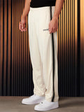 Men's Simple Loose Fit Casual Sportswear Stripe Side Sweatpants