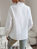 Chic Stylish Button Up Ruffle Blouses for Ladies