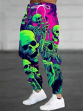 Men's Horror Movie Character Skull 3D Print Casual Jogger Trousers