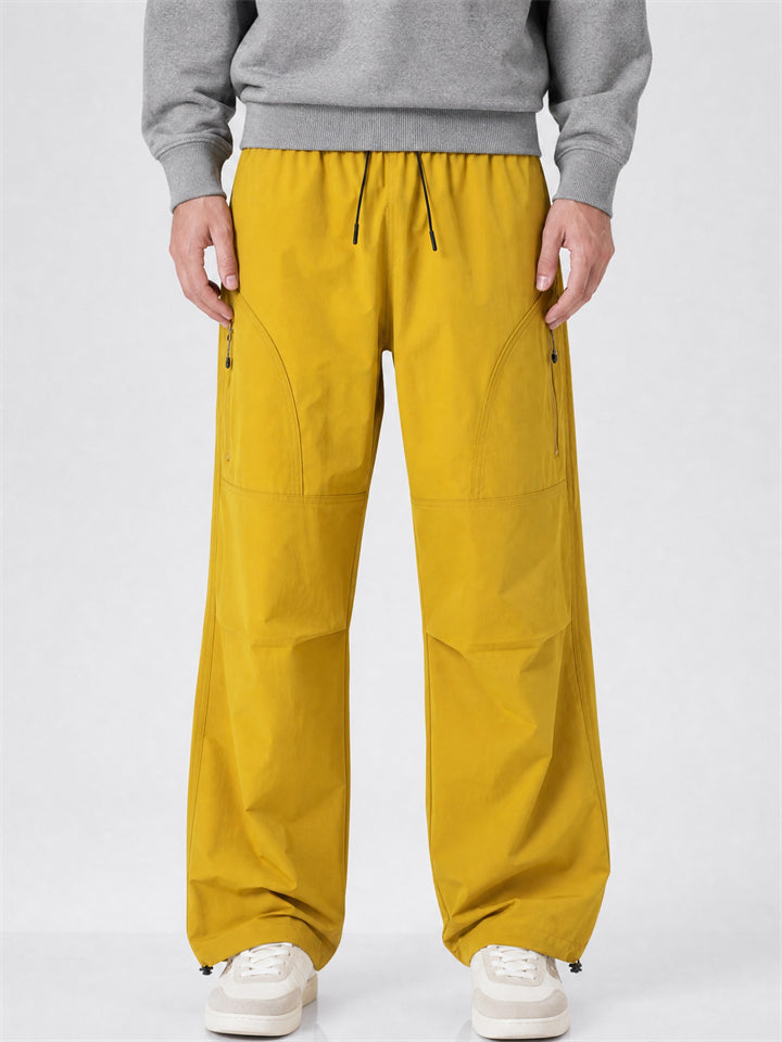 Mens Baggy Wide Leg Gorpcore Techwear Drawstring Pants