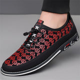 Men's Faux Leather Casual Lace Up Slip-ons Flats Shoes