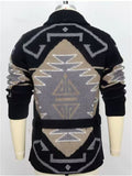 Men's Winter Heavy Industry Jacquard Button Up Cardigan Sweaters