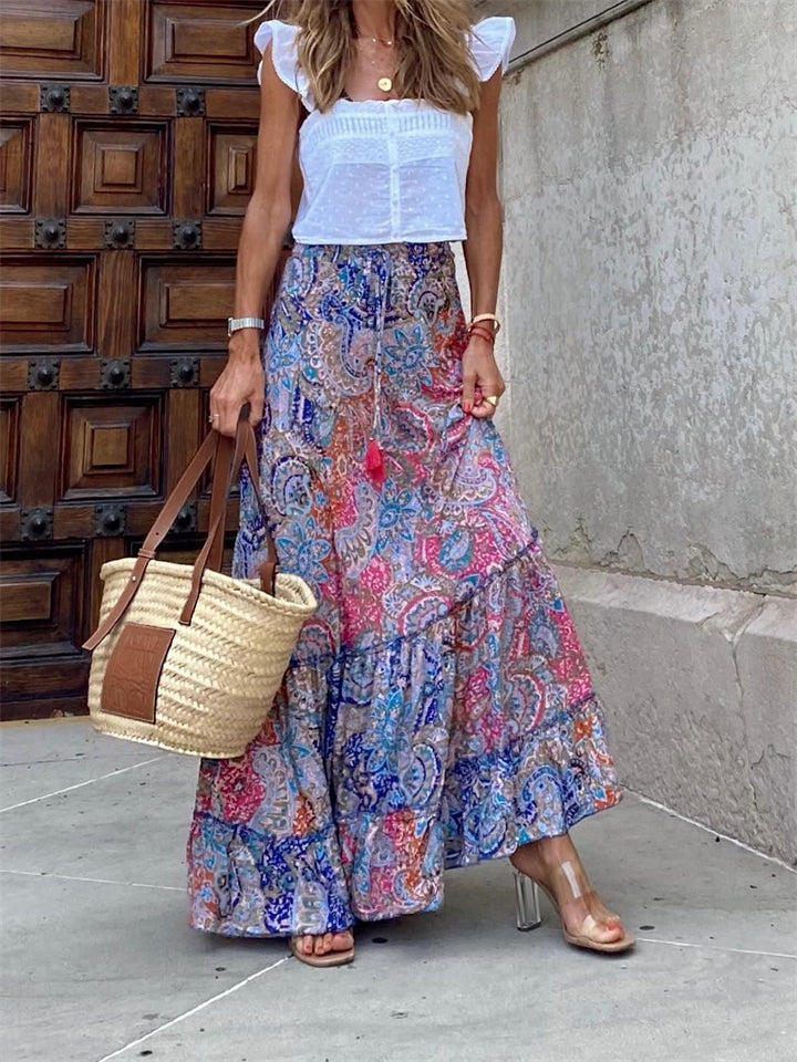 Temperament Breathable Ladies Street Printed Skirts