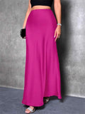 Women's Summer Elegant Casual Satin High-Waist Maxi Skirts