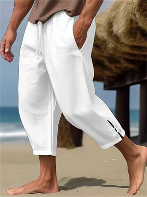 Men's Elegant Leisure Beach Drawstring Trousers