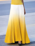 Women's Summer Elegant Gradient Pleated Skirts