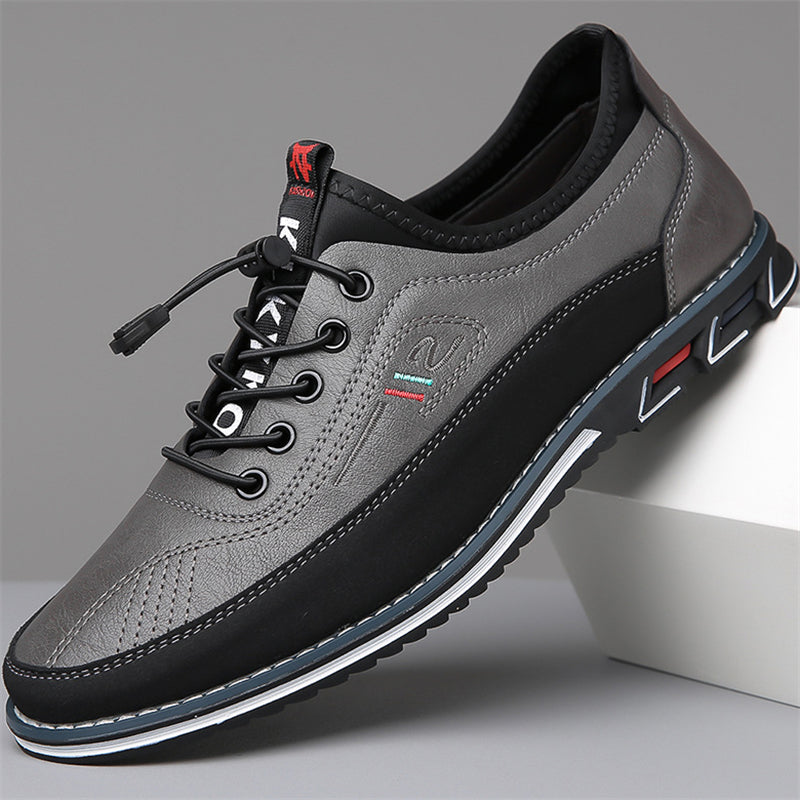 Men's Urban Edge PU Leather Flat Shoes