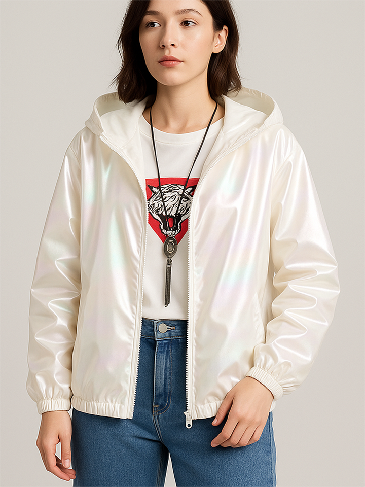 Women's Gradient Long Sleeve Hooded Jacket