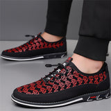 Men's Faux Leather Casual Lace Up Slip-ons Flats Shoes