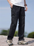 Men's Outdoor Cargo Pants - Loose Fit Multi-Pockets Hiking Travel Trousers