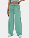 Women's Casual High-Rise Drawstring Oversized Pants