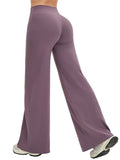High-Waist Casual Loose Fit Workout Fitness Sports Flared Yoga Pants for Women
