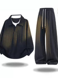 Comfort Textured Jacquard Loose Fit Daily Wear Set for Men