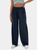 Women's Casual High-Rise Drawstring Oversized Pants