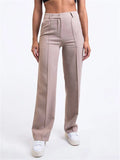 Women's Slim Fit Elastic Business Casual Trousers