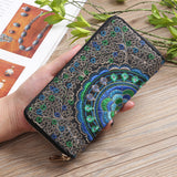 Ethnic Style Reversible Flower Embroidered Women's Handbags