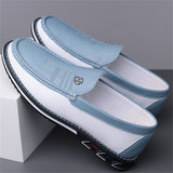 Men's Contrast Color Casual Slip-ons Loafers Shoes