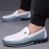 Men's Contrast Color Casual Slip-ons Loafers Shoes