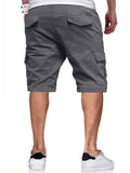 Male Contrast Color Drawstring Casual Summer Shorts
